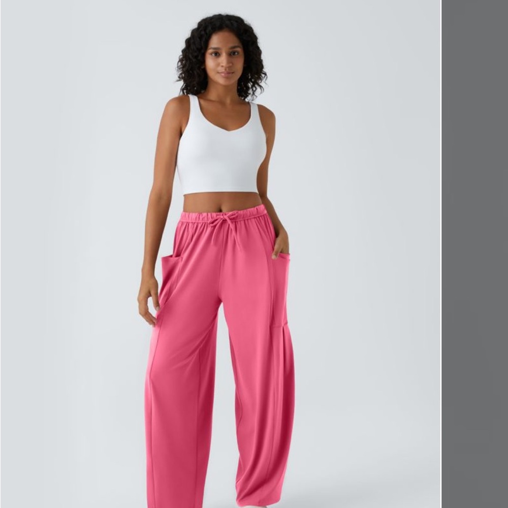 HALARA Pink Wide Leg Pants
